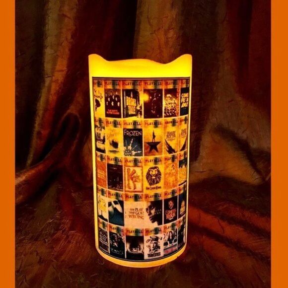 NWOT. Flameless Broadway Musical Theater Candle w Timer - Picture 1 of 8